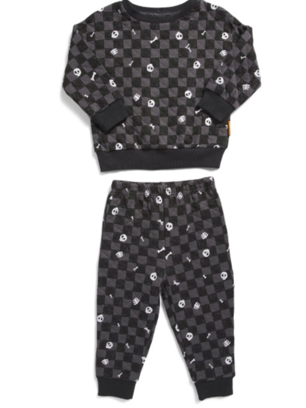 NWT Lila & Jack Checkered Skull Lounge Set Size 4